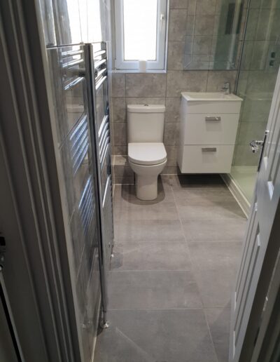 Dark Tiled Bathroom